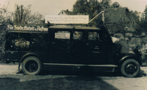 Übergabe Löschfahrzeug 1949